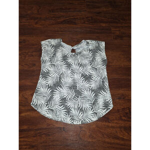 Loramendi womens cap sleeve shirt tropical vibe size medium